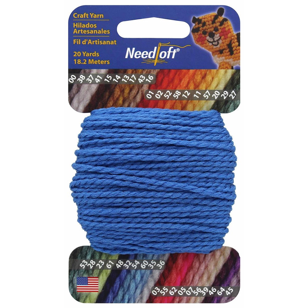 Needloft Craft, Nylon Yarn, 20 Yard, Spool, Royal Blue